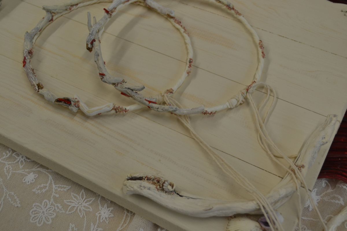 Marine Themed Wedding Set with Driftwood and Corals