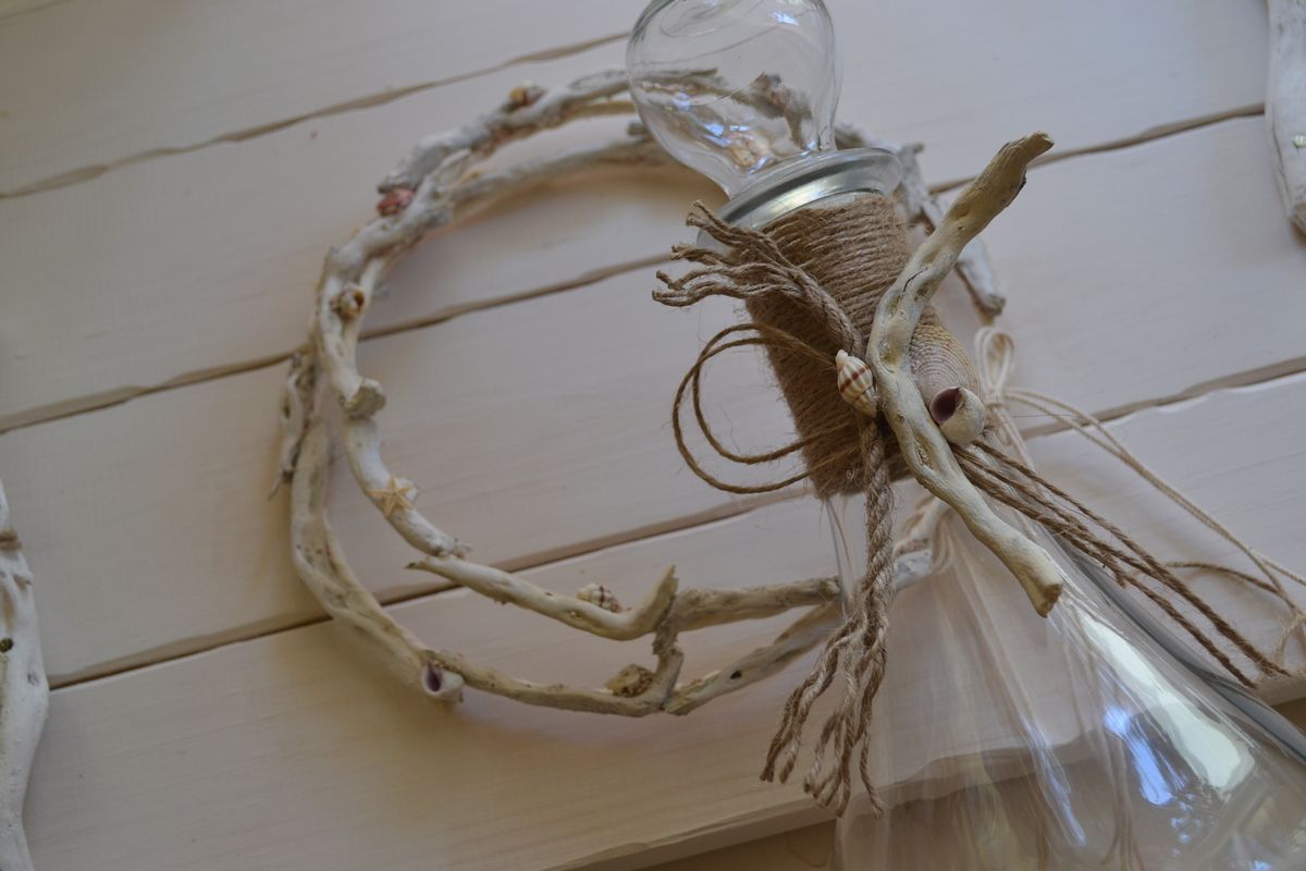 Marine themed wedding set from driftwood