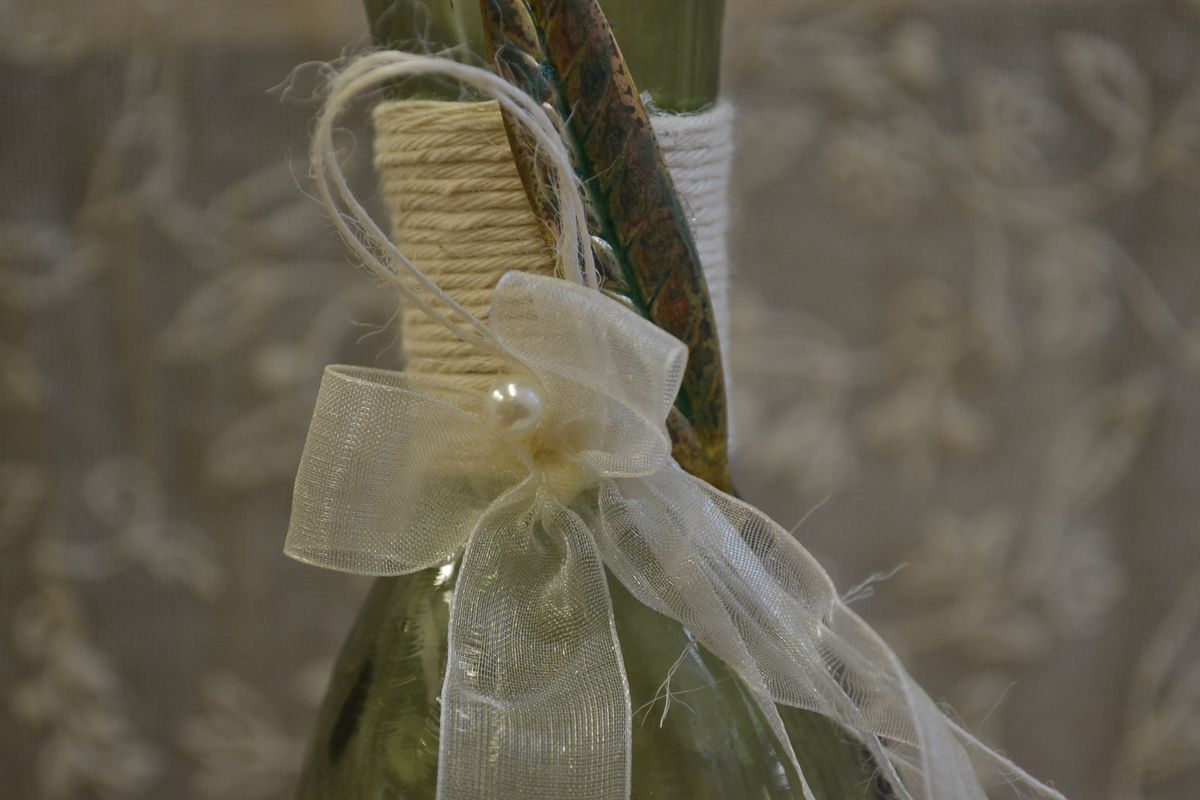 Wedding Set from Olive Colored Stones