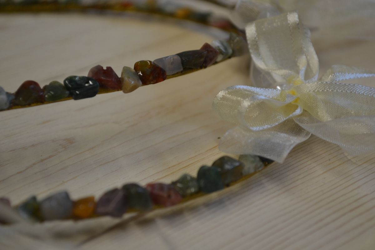 Wedding Set from Olive Colored Stones