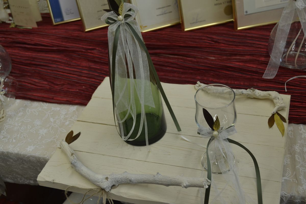 Olive Themed Wedding Set  with a Wooden Tray 