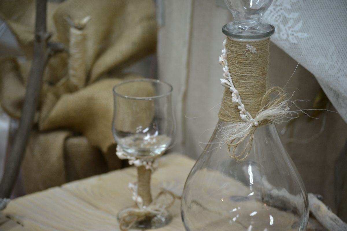 Vintage Wedding Set with Seashels