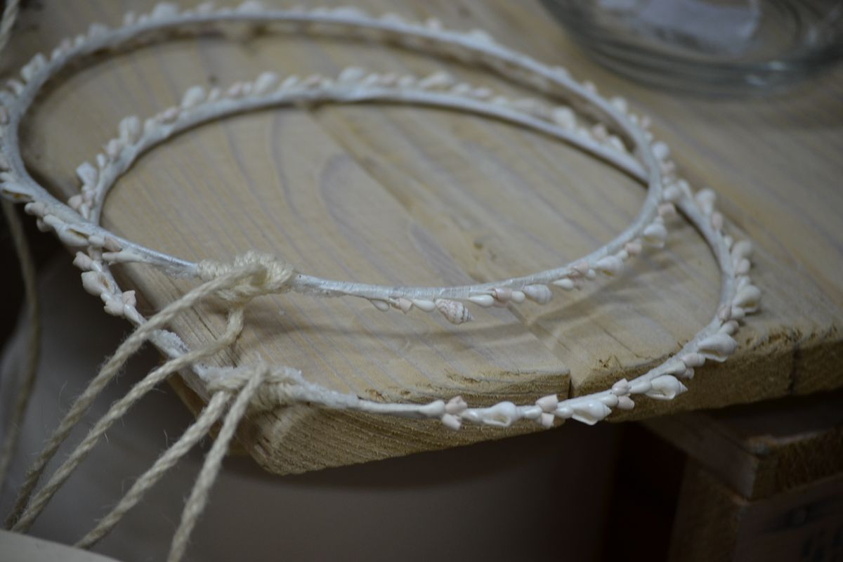 Vintage Wedding Set with Seashels